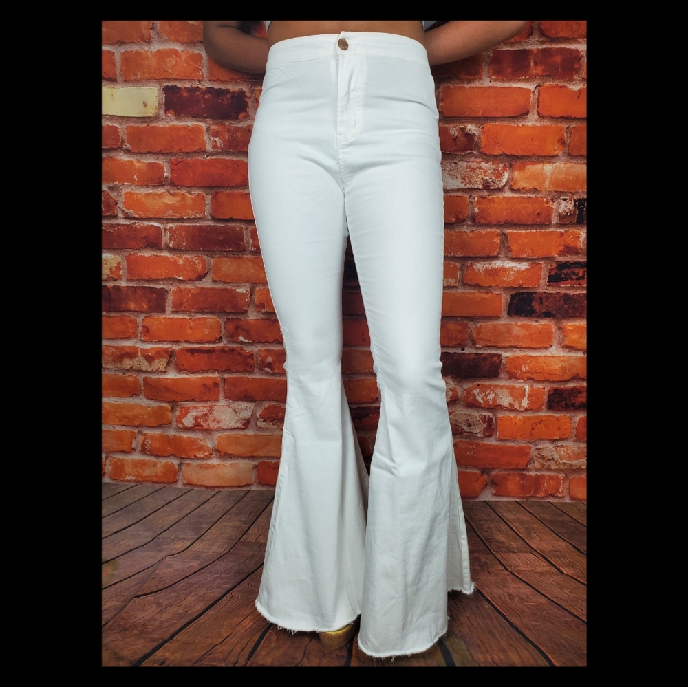 White Flare Jeans